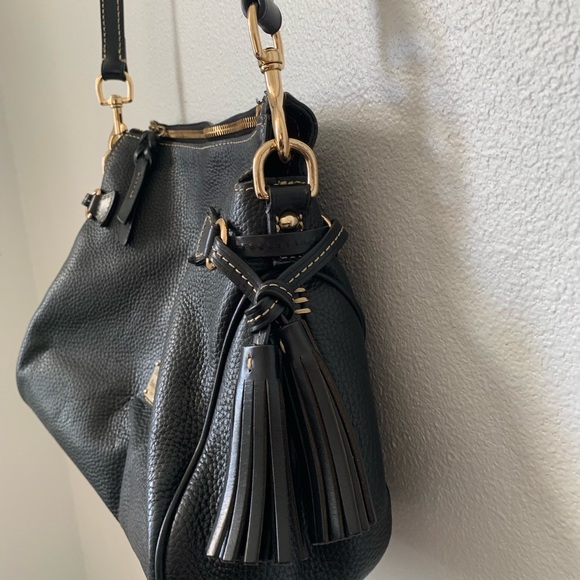 Dooney and Bourke Pebbled Leather Tassel Bag - Picture 3 of 16